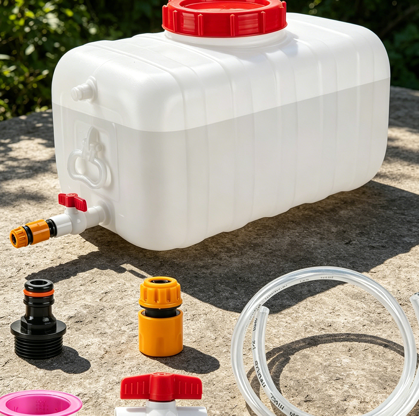 6.6Gal Camping Water Tank with Tap