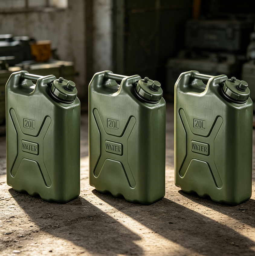 3-Pack 5Gal Green Military Water Jug