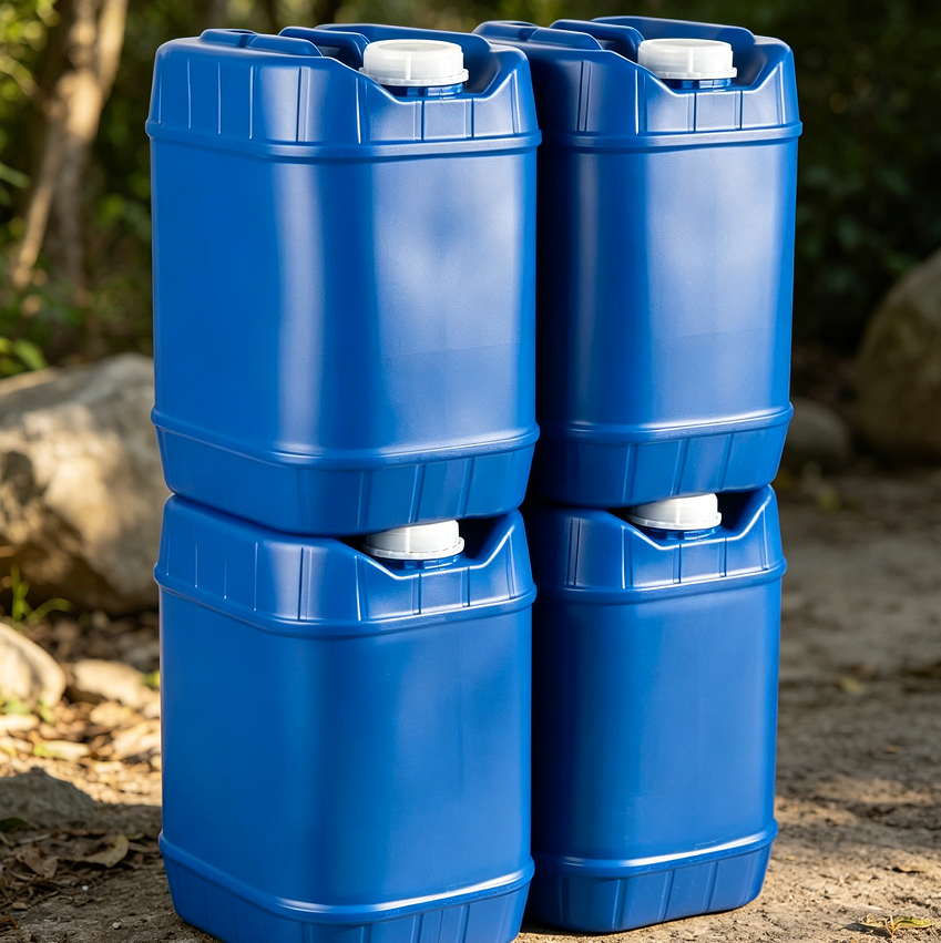 Four 5Gal Stackable Emergency Water Tanks