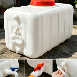 29Gal Rectangular White Water Storage Tank