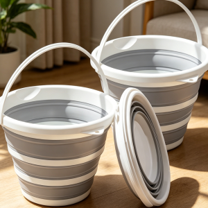 Two 2.6Gal Collapsible Multi-Purpose Buckets