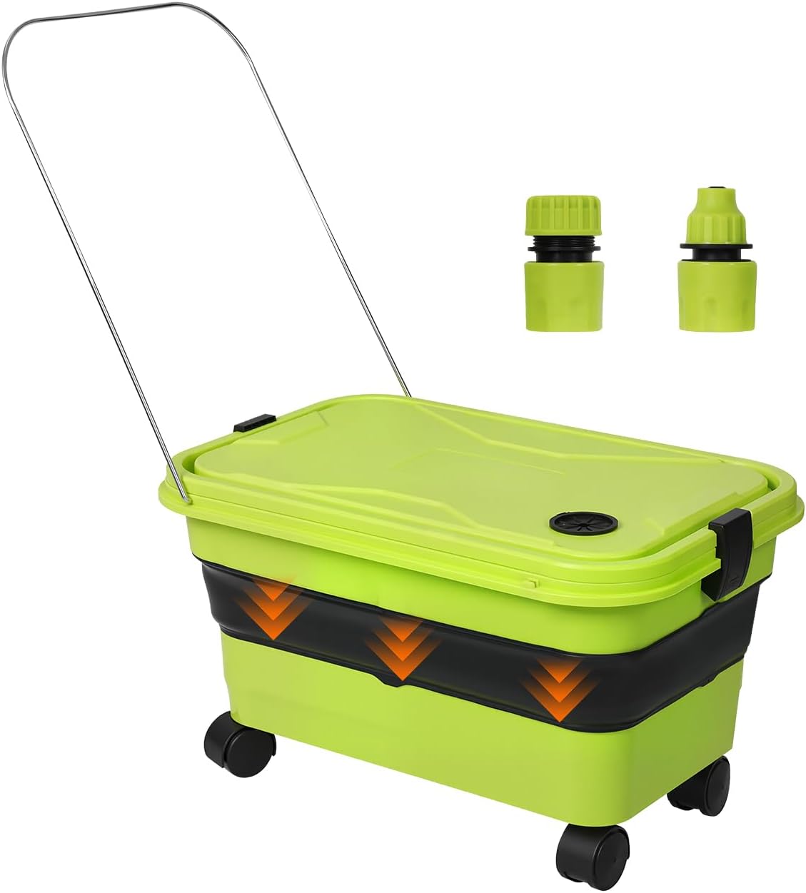 5.8Gal Wheeled Collapsible Bucket for Pressure Washer