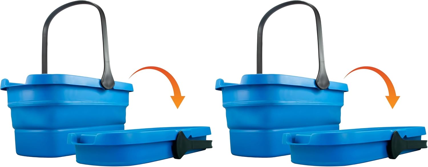 2-Pack 3Gal Collapsible Buckets with Handles