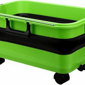 5.8Gal Foldable Water Bucket with Wheels