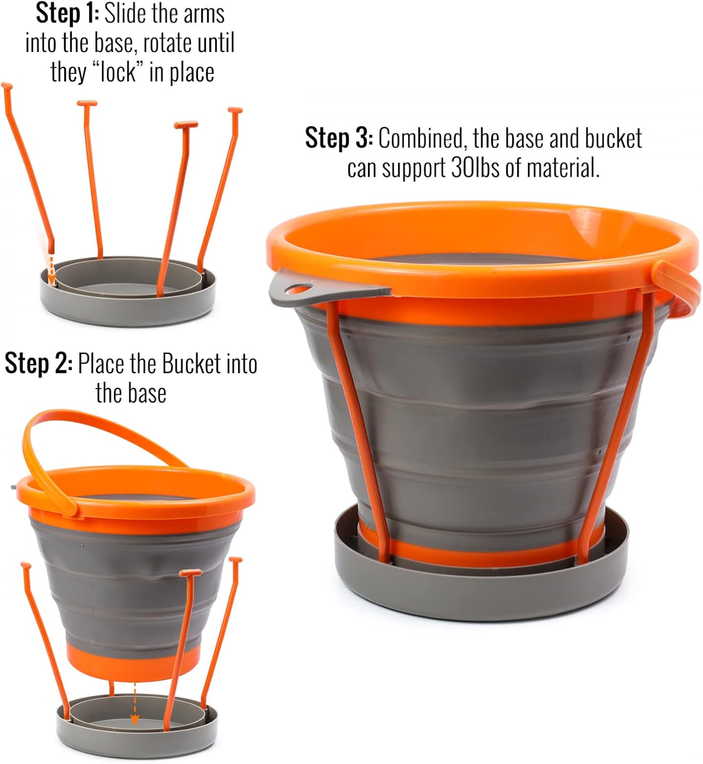 10L Collapsible Bucket Classifier Screen Set - Image 2