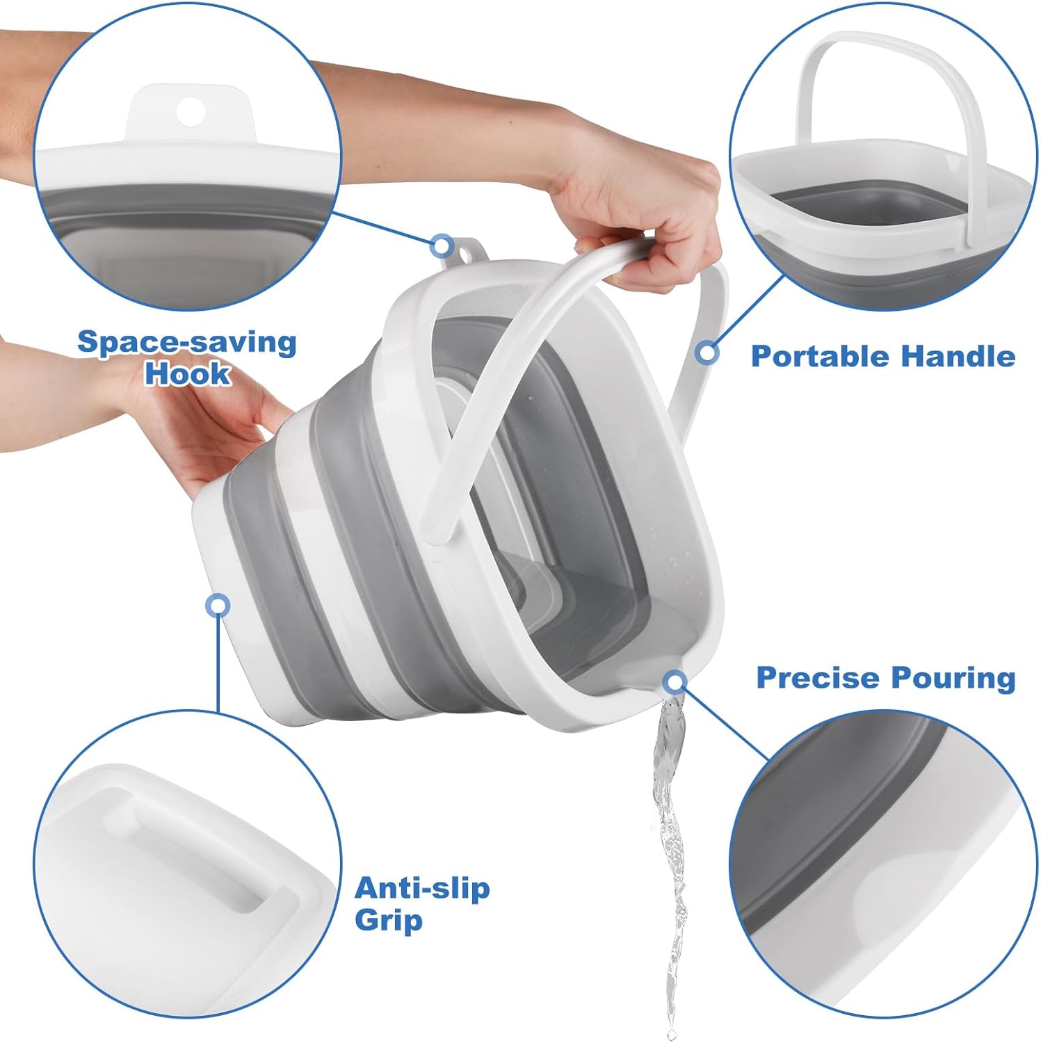 5L Collapsible Bucket for Car Washing - Image 2