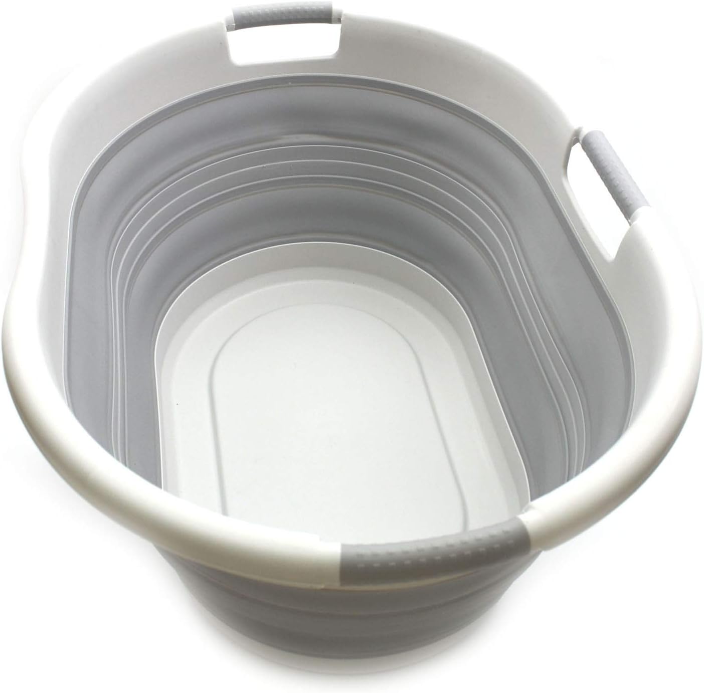 15Gal Grey Collapsible Laundry Hamper