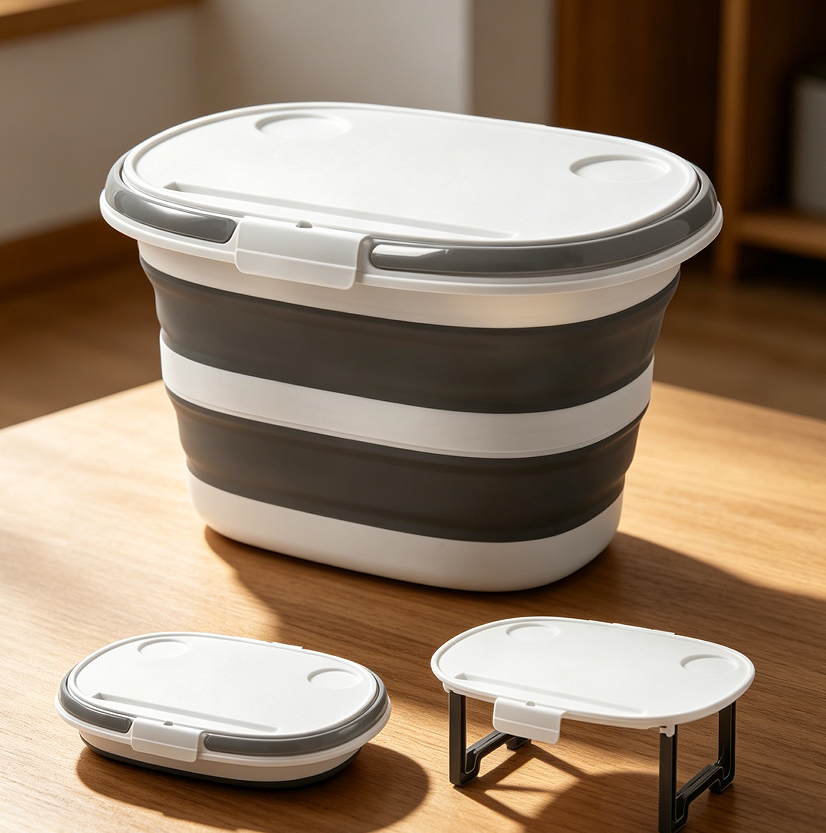 4.2Gal Collapsible Mop Bucket with Lid