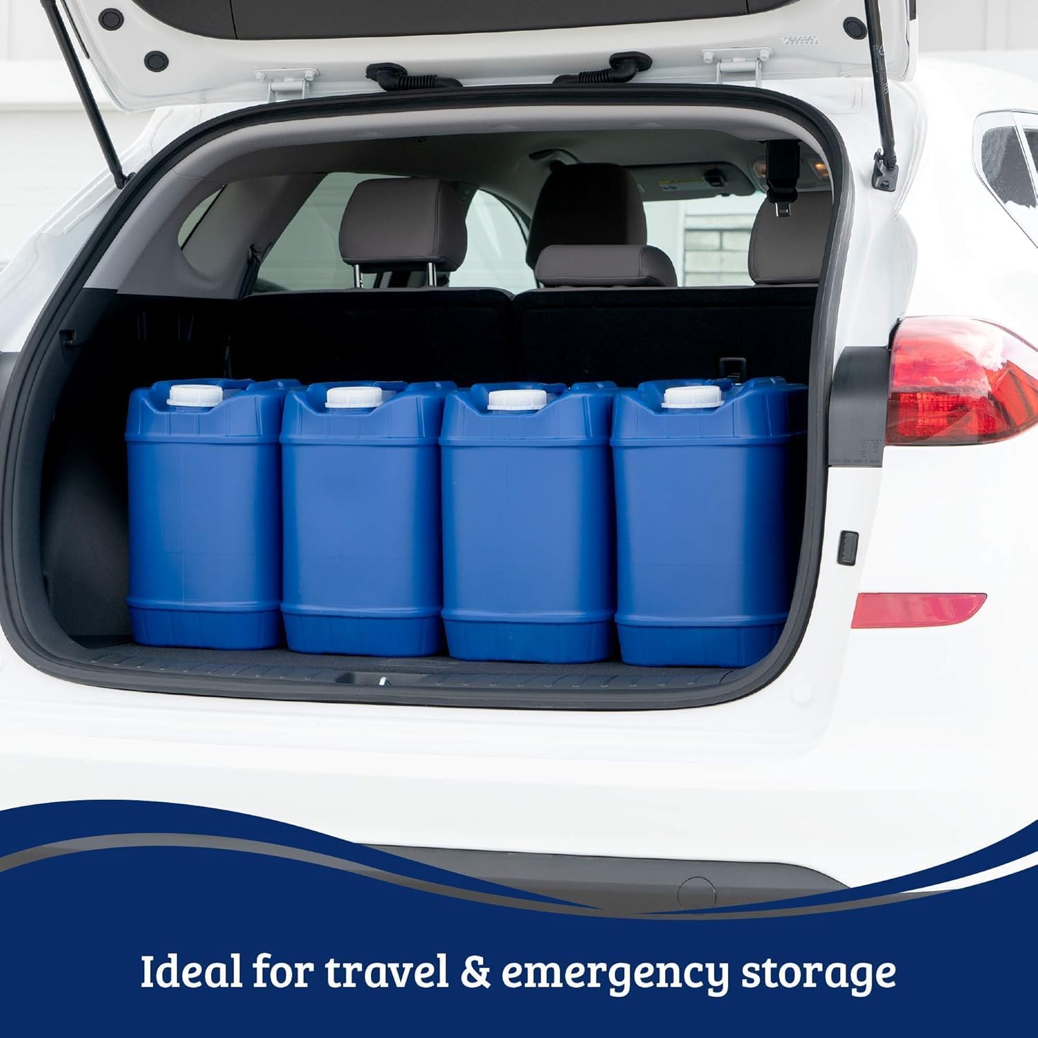 Four 5Gal Stackable Emergency Water Tanks - Image 2